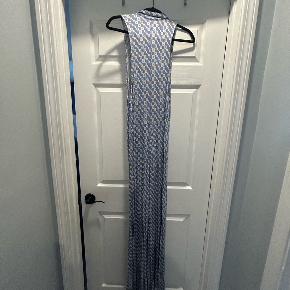 Free People Blue and Yellow Patterned Jumpsuit - Picture 4 of 5